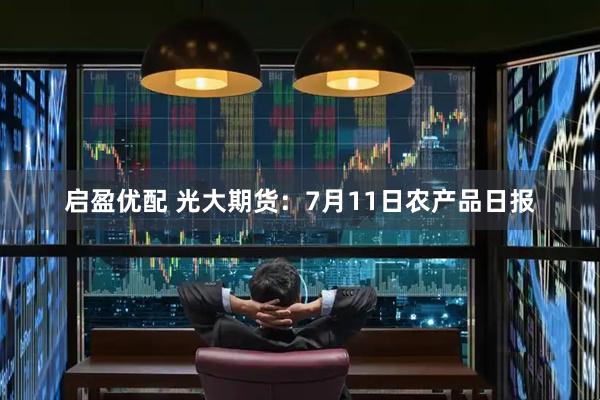 启盈优配 光大期货：7月11日农产品日报