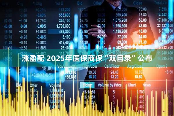 涨盈配 2025年医保商保“双目录”公布